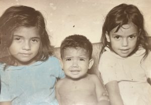 Maria, brother Arthur, and sister Laura